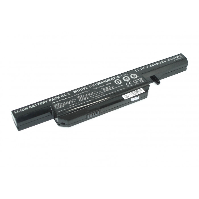 Аккумулятор для DNS Clevo W540 11.1V 4400mAh W540BAT-6 черная