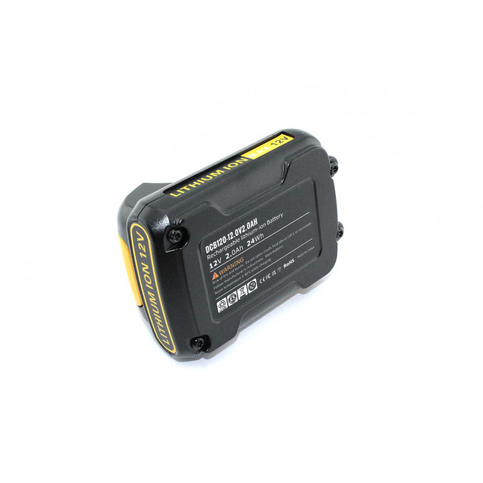Аккумулятор для DEWALT (p/n: DC9071, DE9037, DE9071, DE9074, DE9075) 2.0Ah 12V Lithium+ (Li-ion)
