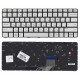 Клавиатура для HP Spectre 13-3001ee 13-3001tu 13-3001xx серебристая с подсветкой