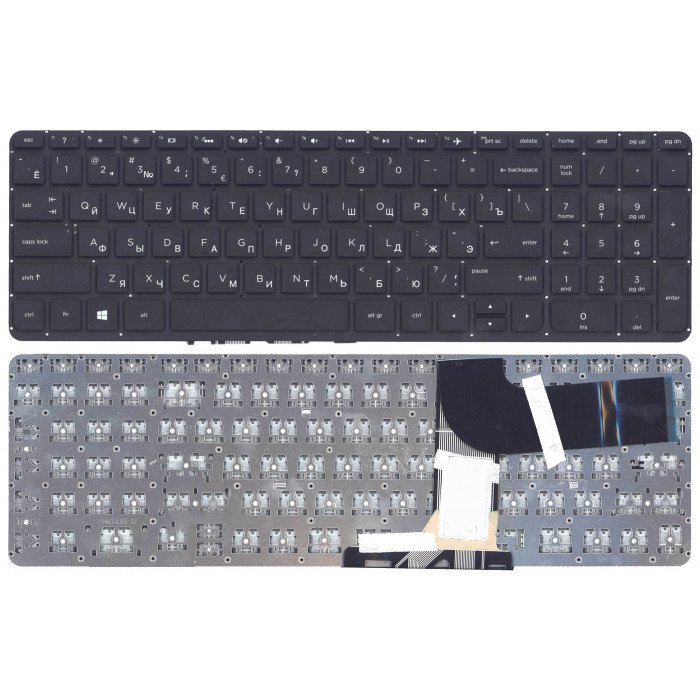Клавиатура для HP Pavilion 15-P 17-F черная с подсветкой
