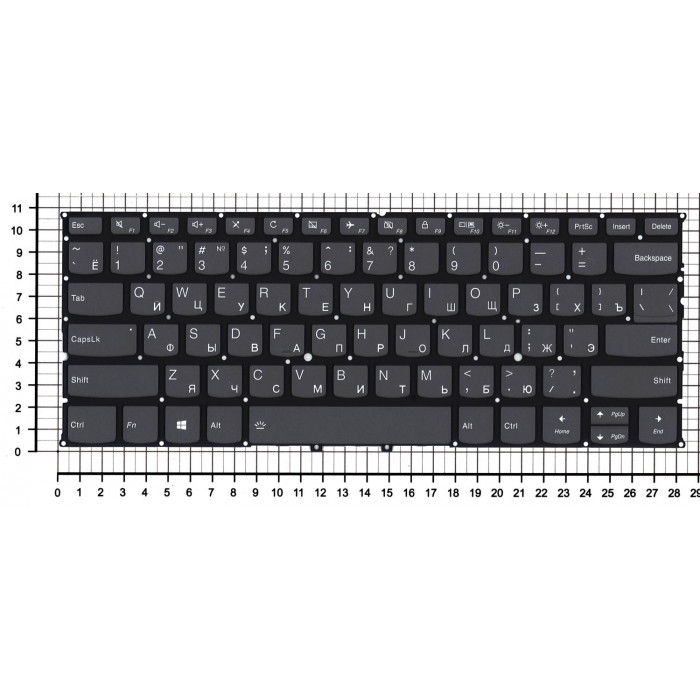 Клавиатура для ноутбука Lenovo Yoga C940-14IIL черная
