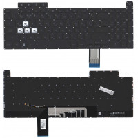 Клавиатура для ноутбука Asus Gaming F15 FA507 черная с подсветкой