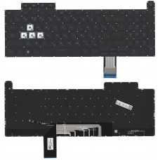 Клавиатура для ноутбука Asus Gaming F15 FA507 черная с подсветкой