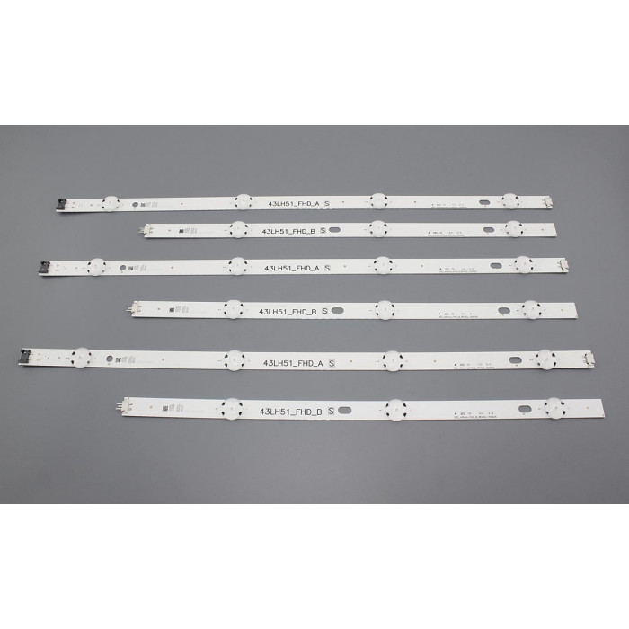 Светодиодная подсветка AGF79047001 43" LG 43LF 43LH 43LJ 43LW 43LX (комплект 3шт)