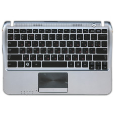 Клавиатура для Samsung NF310 черная, топ-кейс серебристый