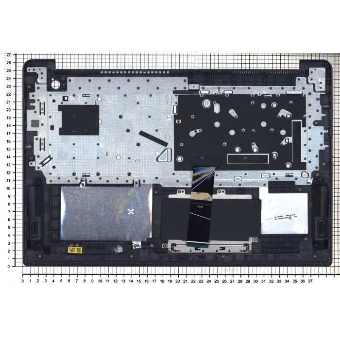 Клавиатура для Lenovo IdeaPad 3-17ALC6 топкейс Серебристый