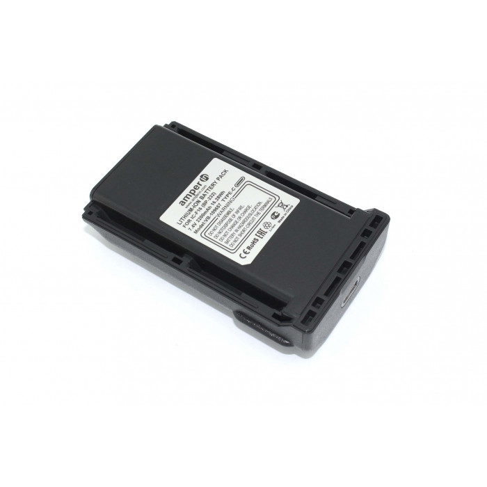 Аккумулятор Amperin (Type-C) для Icom IC-A14, F14, F15, F16 (BP-231, BP-232) 2200mAh 7.4V li-ion