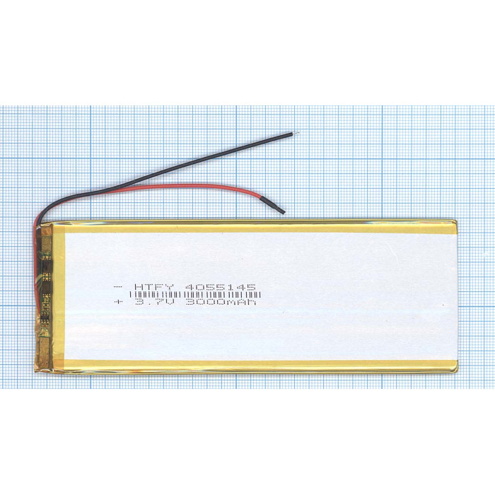Аккумулятор Li-Pol (батарея) 4*55*145мм 2pin 3.7V / 3000mAh