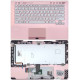 Клавиатура для Sony Vaio VPC-SB VPC-SD розовая топ-панель (fingerprint reader)