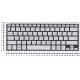 Клавиатура для Asus ZenBook UX301 серебристая без рамки с подсветкой