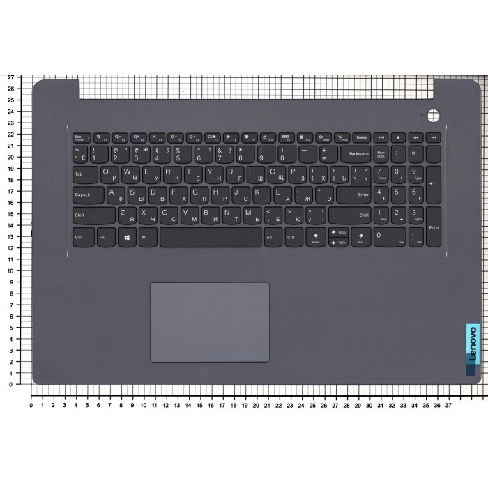 Клавиатура для Lenovo IdeaPad 3-17ALC6 топкейс Серебристый