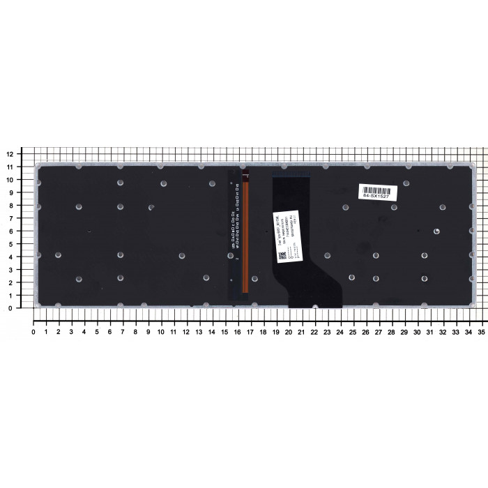 Клавиатура для Acer Aspire VN7-593G-73FZ VN7-593G-73KV VN7-593G-75AG черная с красной подсветкой