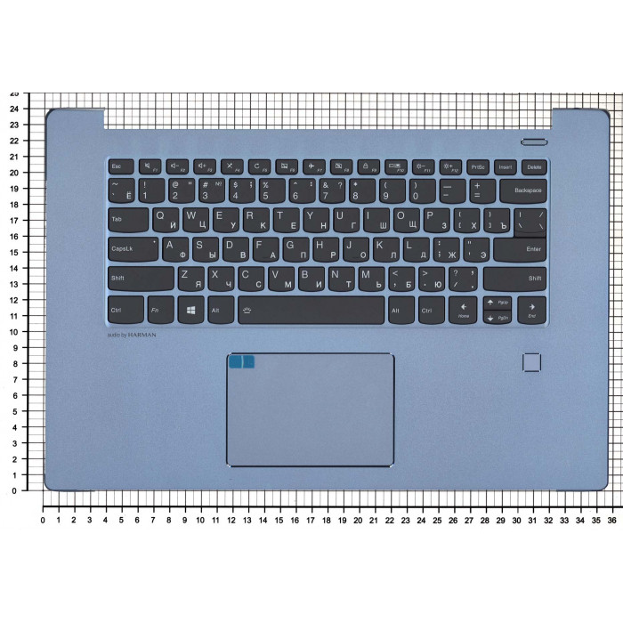 Клавиатура для Lenovo Ideapad 530S-15IKB топкейс синий