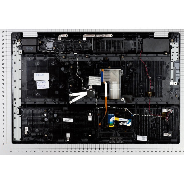 Клавиатура для Samsung RC720 черная топ-панель