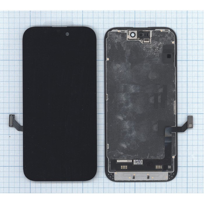Дисплей (модуль) для Apple iPhone 15 в сборе с тачскрином черный (OR)