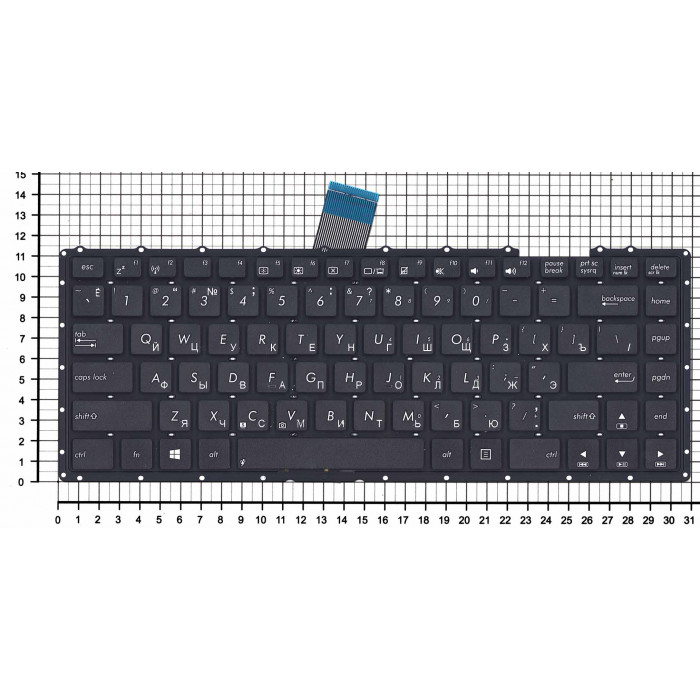 Клавиатура для Asus X450 черная