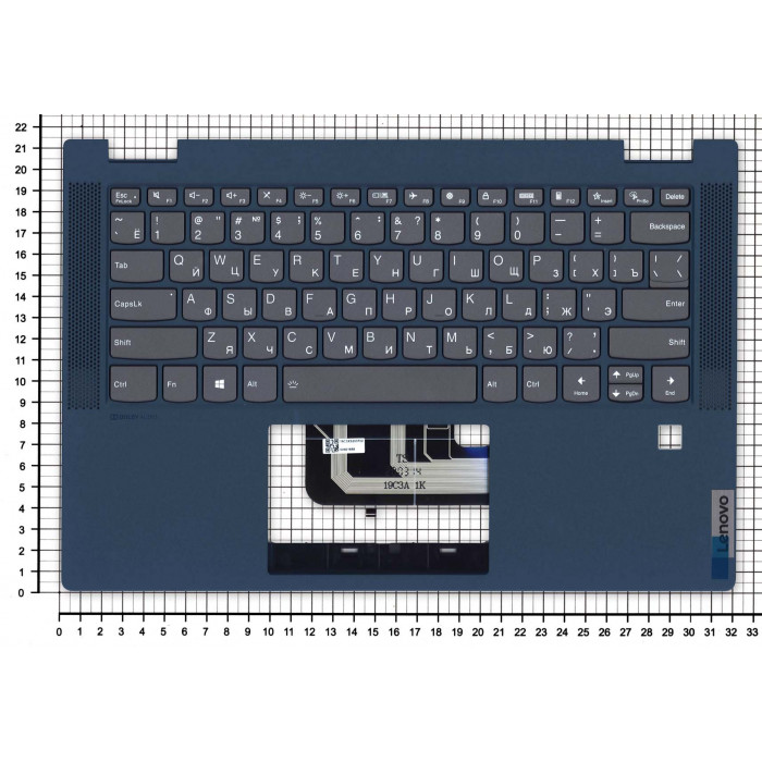 Клавиатура для Lenovo IdeaPad Flex 5-14 топкейс синий