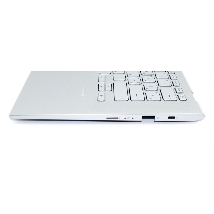 Клавиатура для ноутбука Asus VivoBook R424 топ-панель серебристая