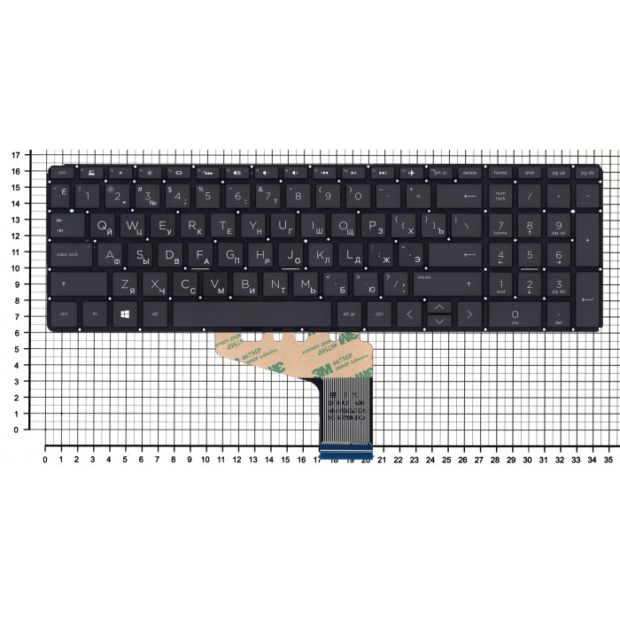 Клавиатура для HP Omen 15-DH черная