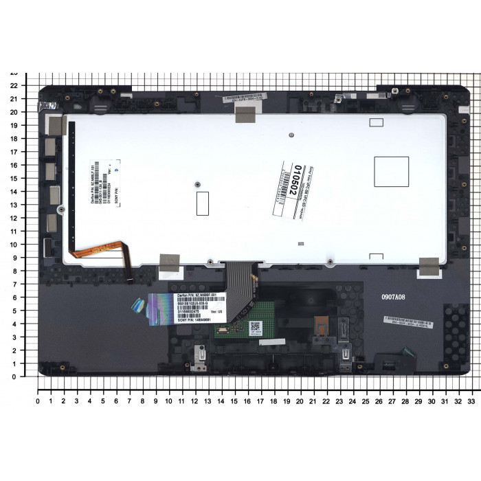 Клавиатура для Sony Vaio VPC-SB VPC-SD черная топ-панель