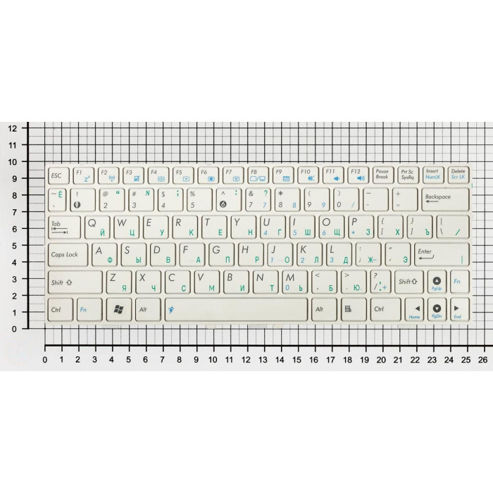 Клавиатура для Asus Eee PC 1000 1000H 1000HD белая