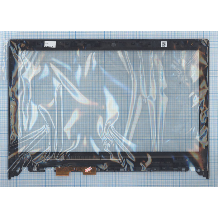 Сенсорное стекло (тачскрин) для Lenovo IdeaPad Z400 Touch MCF-140-0650 черное с рамкой