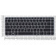 Клавиатура для HP EliteBook 840 G1 черная c серой рамкой с указателем