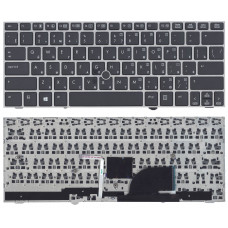Клавиатура для HP Elitebook 2170P черная серая рамка