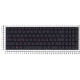 Клавиатура для Asus N541, N501 черная, шрифт красный, с подсветкой