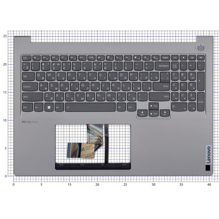 Клавиатура для ноутбука Lenovo ThinkBook 16p G4 IRH черная