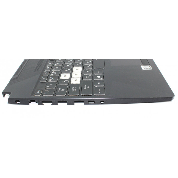 Клавиатура для ноутбука Asus FX506 FX506U черная топ-панель с подсветкой