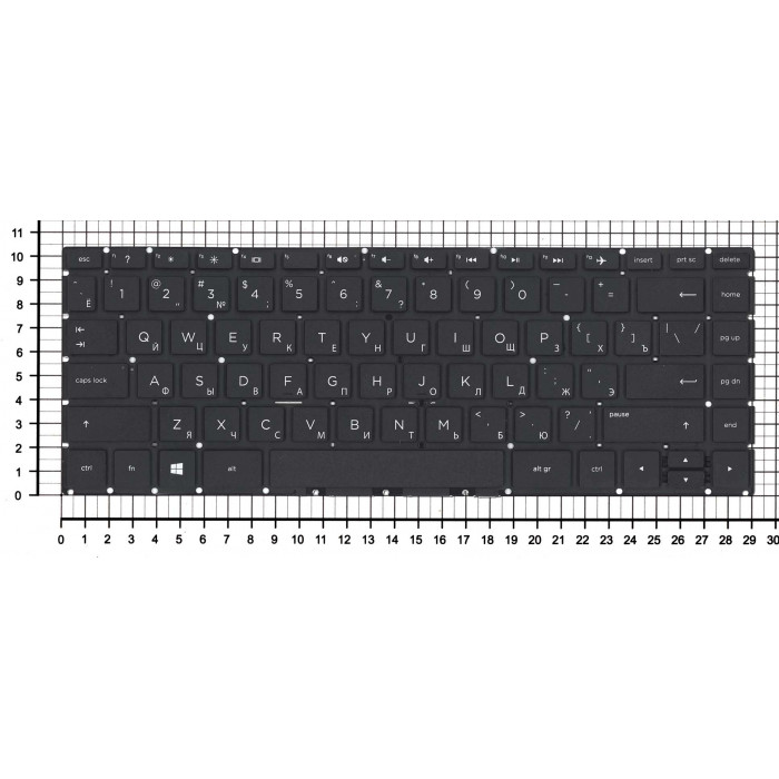 Клавиатура для HP 240 G6 245 G6 246 G6 черная