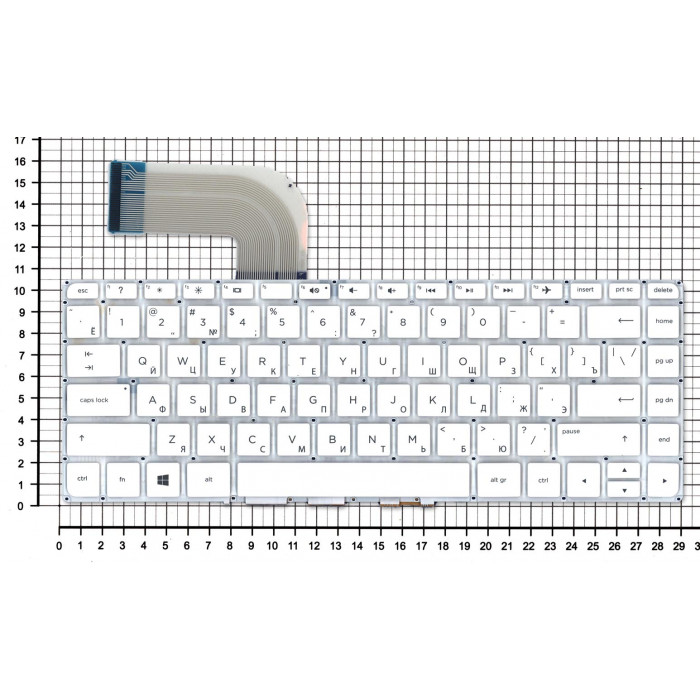 Клавиатура для HP Pavilion 14-V белая