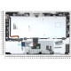 Клавиатура для Sony Vaio VPC-SB VPC-SD серебристая топ-панель (for fingerprint reader)