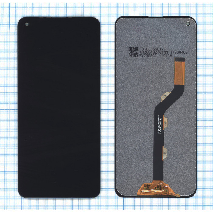 Дисплей для Tecno Spark 5 черный