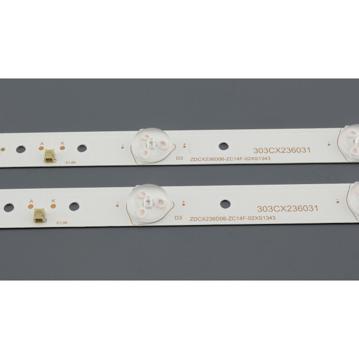 Светодиодная подсветка TV 24" ZDCX236D06-ZC14F-02 (комплект 2шт)