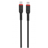Кабель USB-C HOCO X59 Victory Type-C-Type-C, 3A, 60W, 2м, черный