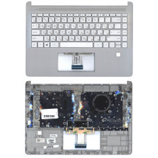Клавиатура для HP 14S-DQ 14S-FQ топкейс серебро