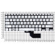 Клавиатура для Asus S13 S330FA серебристая с подсветкой