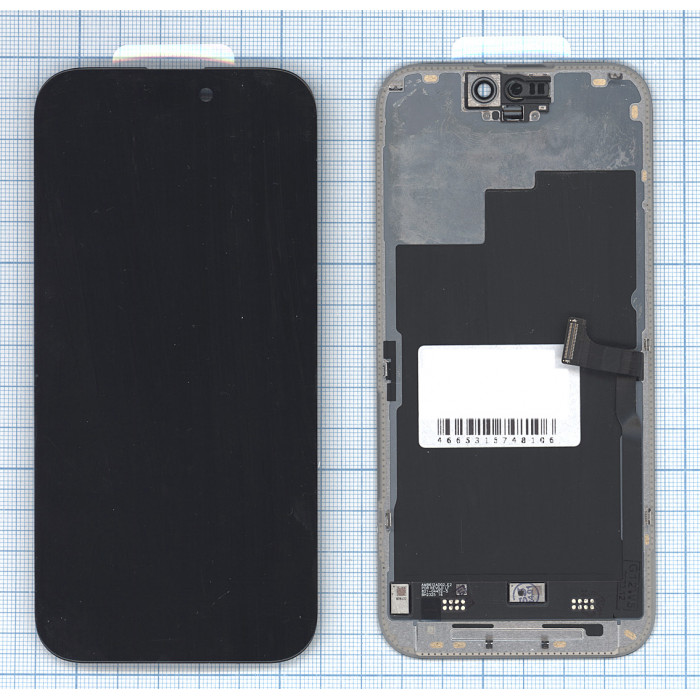 Дисплей (модуль) для Apple iPhone 15 Pro в сборе с тачскрином черный (OR)