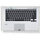 Клавиатура для Sony Vaio VPC-SB VPC-SD серебристая топ-панель (for fingerprint reader)
