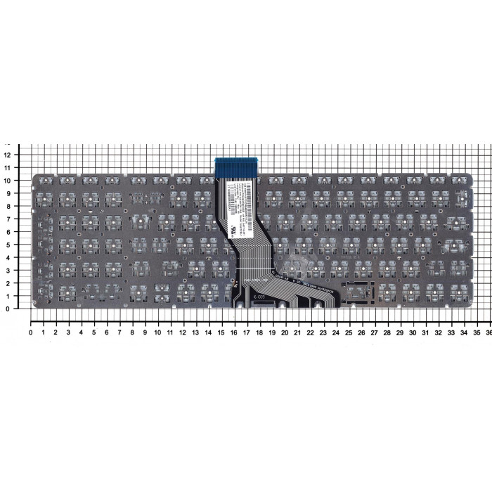 Клавиатура для HP Pavilion 15-ab 15-ab000 15z-ab100 серая с подсветкой