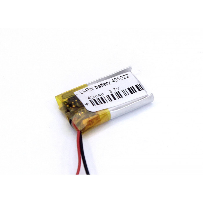 Аккумулятор Li-Pol (батарея) 4*10*22мм 2pin 3.7V / 45mAh