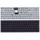 Клавиатура для Asus N541, N501 черная, шрифт красный, с подсветкой