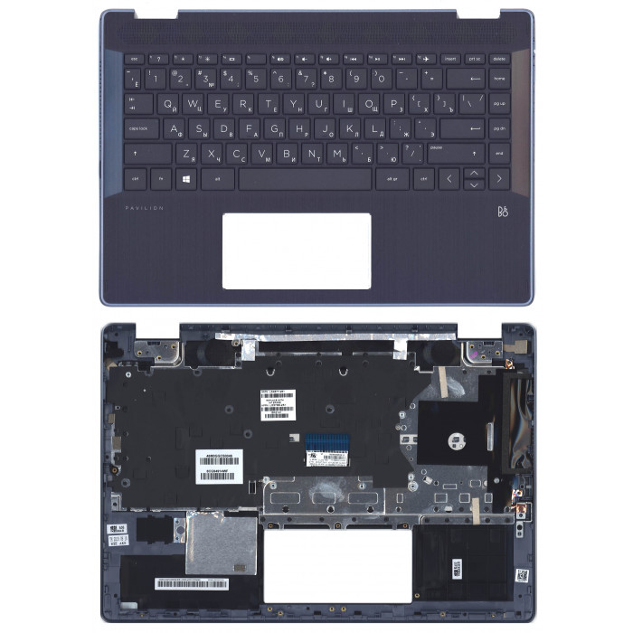 Клавиатура для HP Pavilion x360 14-DH топкейс