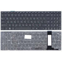 Клавиатура для ноутбука Asus G56, N56, N76, N550, N750, R500V серии, черная без рамки, гор. Enter 0KNB0-6120US00