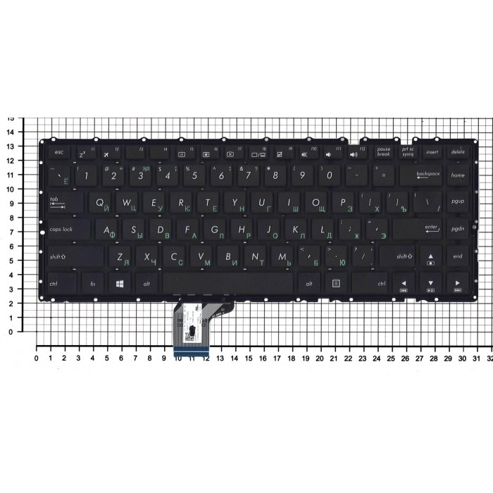Клавиатура для ноутбука Asus K401L A401 черная