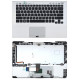 Клавиатура для Sony Vaio VPC-SB VPC-SD серебристая топ-панель (for fingerprint reader)