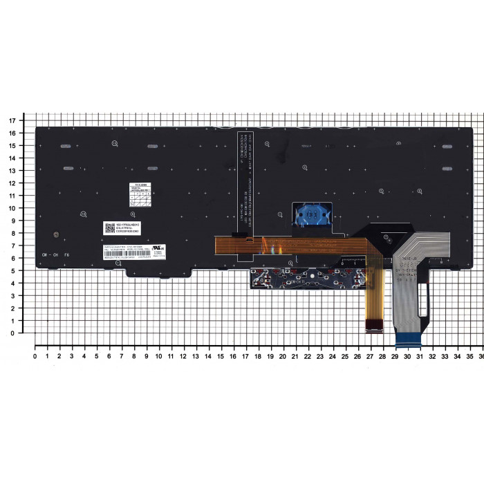 Клавиатура для Lenovo ThinkPad T15 черная с подсветкой