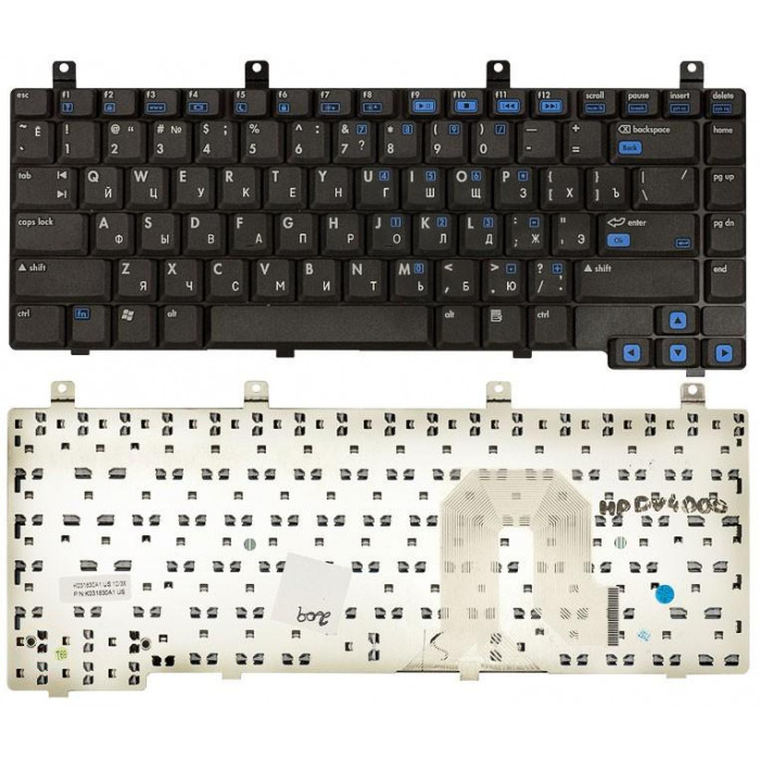 Клавиатура для HP Pavilion DV4000 DV4100 DV4200 DV4300 DV4400 черная